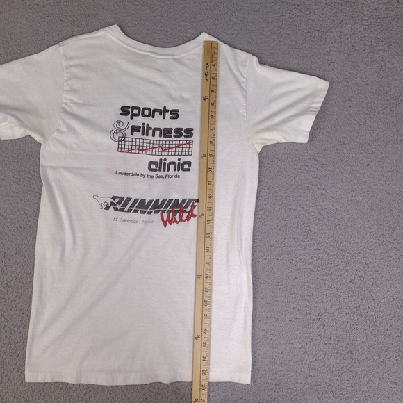 Vintage 1989 Ft Lauderdale By The Sea 5k Run T-Shirt Adult Medium White USA Made - Picture 12 of 15